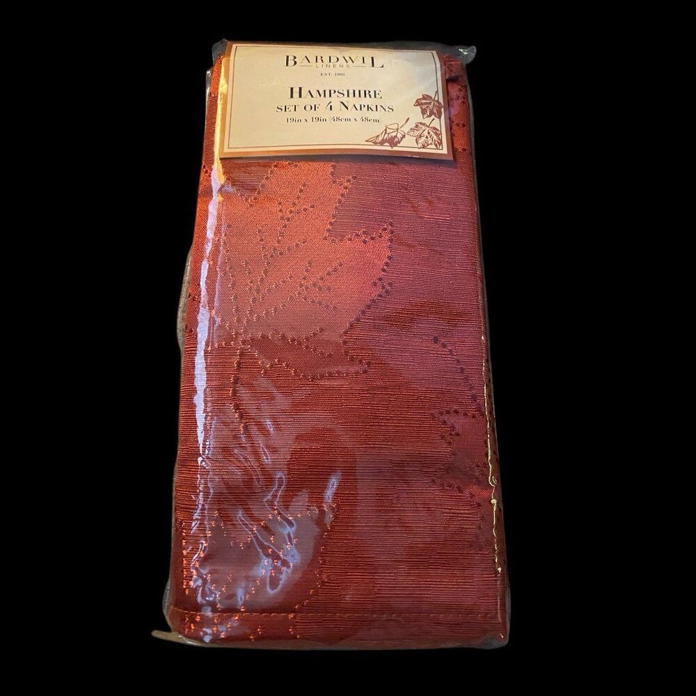 Bardwil Maple Leaf Hampshire Napkins (4)